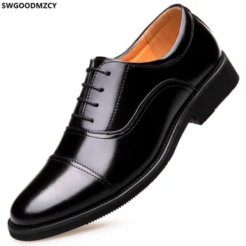 Formálne Obuv Muži Office 2022 Kožené členkové Topánky Taliančina Oxford Topánky pre Mužov Šaty Casuales Obleku Zapatos De Hombre