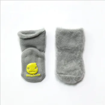 Baby ponožky gumy proti sklzu poschodí cartoon deti, Batoľatá jeseň zimné Móda hrubé novorodenca Roztomilý 0-6-12month