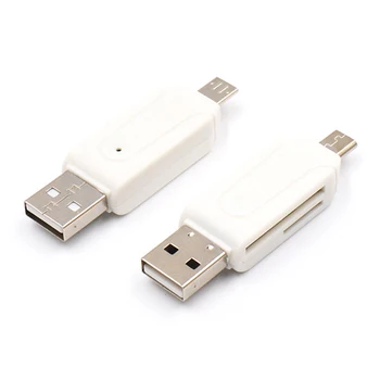 All In 1 USB Čítačka Pamäťových Kariet Micro USB OTG USB Mobilný Telefón Adaptér SD/Micro SD, USB, Smart Čítačka Pamäťových Kariet Dropship