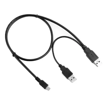 USB samec na Male USB a mini 5pin Nabíjačka+SYNCHRONIZÁCIU Údajov Y Kábel, Kábel Viesť Pre Iomega 2.5