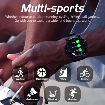Moka Šport Smart Hodinky Vonkajšie Robustný Smartwatches Fitness Tracker plne Dotykový Displej Monitora tepu Hovor Pripomienku Telefón