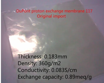 Proton, Výmena Membrány 117 Membrány perfluorinated-sulfónovej ion N117 (10x10 cm, 10x20 cm, 20x20 cm)