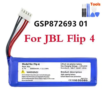 Pôvodné GSP872693 01 3000mAh Náhradné Batérie Pre JBL Flip 4 Flip 4 Špeciálne Vydanie Batérie s Nástrojmi