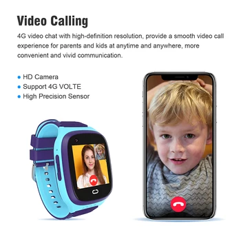 ZODVBOZ Deti' Hodinky GPS, WIFI SIM Karta 4G Siete, Inteligentné Hodinky Pre Deti v Reálnom Čase Umiestnenie videohovor Mobile Phone Tracker