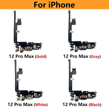 10 Ks USB Nabíjačka, Napájací Port Dock Konektor Konektor Nabíjania Flex Kábel Pre Iphone 12 Mini Pro Max 12