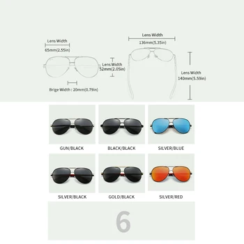 GCV Mužov Vintage Hliníkové Polarizované slnečné Okuliare Klasické Slnečné okuliare Značky Povlak Objektív Jazdy Okuliare Pre Mužov/Ženy Enhanced TAC