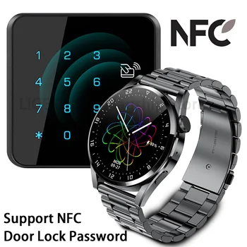 LIGE AMOLED technológiu NFC Smart Hodinky Mužov Smartwatch TikTok Ako pánske Hodinky Bezdrôtové Nabíjačky, Bluetooth Hovor Digitálne Hodiny Pre Huawei