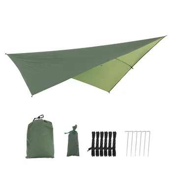 Camping UV Rainproof Markíza 290x290cm Veľký Vonkajší Stan Zem Mat Baldachýn
