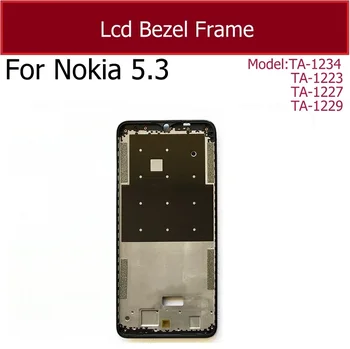 Pre Nokia 5.3 CK-1234 TA-1223 TA-1227 TA-1229 LCD Stredný Bývanie Rám Strednej Bývanie Rám Prednej strane LCD Displeja Rám Kryt