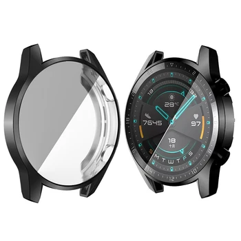 Kryt TPU puzdro Pre Huawei Sledovať GT2 46 mm ochranný Kryt Watch3 3 Pro 3Pro GT 2 46 MM Smartwatch Silikónový Nárazník Fundas Coque